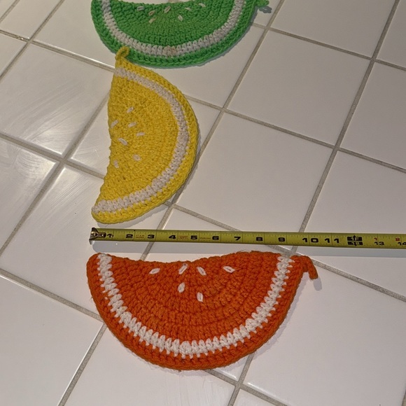 Vintage Handmade Crochet Fruit Pot Holders - Picture 6 of 6